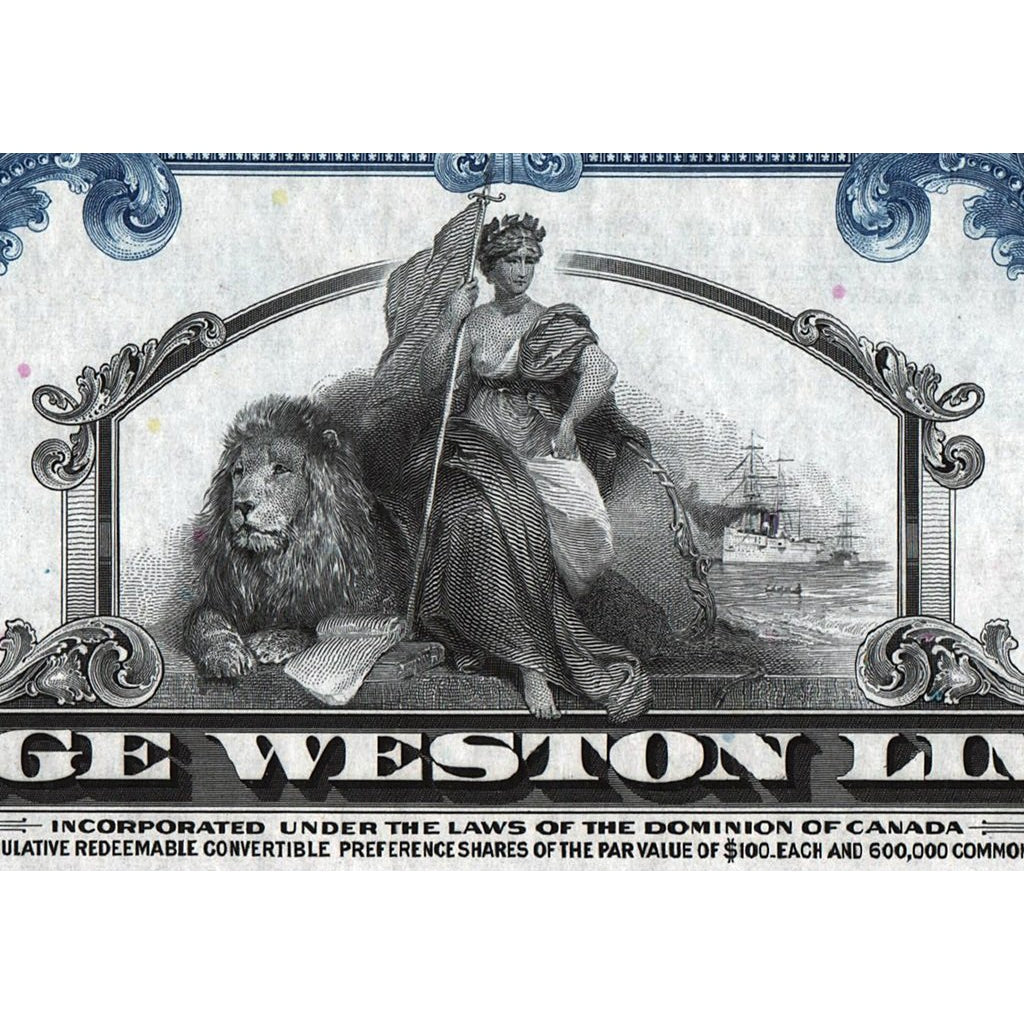 George Weston Limited (Specimen) Stock Certificate