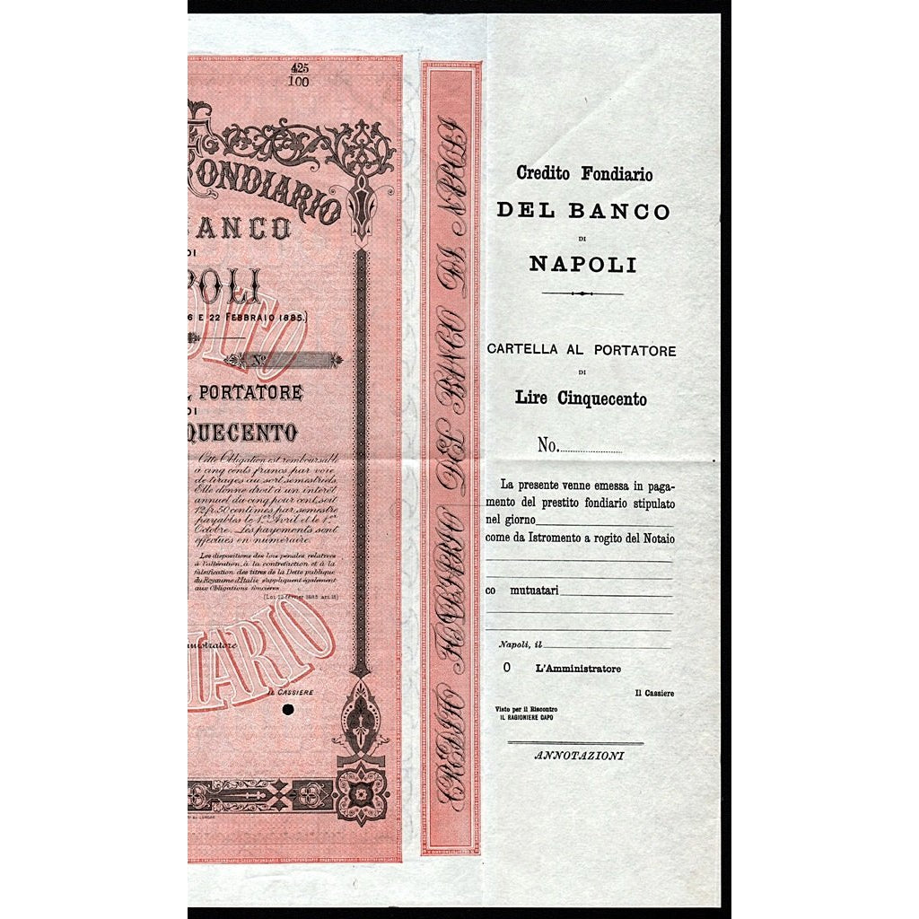 Credito Fondiario Del Banco Di Napoli
