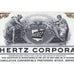 The Hertz Corporation (Specimen) Auto Rental Company Stock Certificate