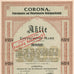 Corona, Fahrradwerke und Metallindustrie Aktiengesellschaft 1923 Germany Stock Certificate