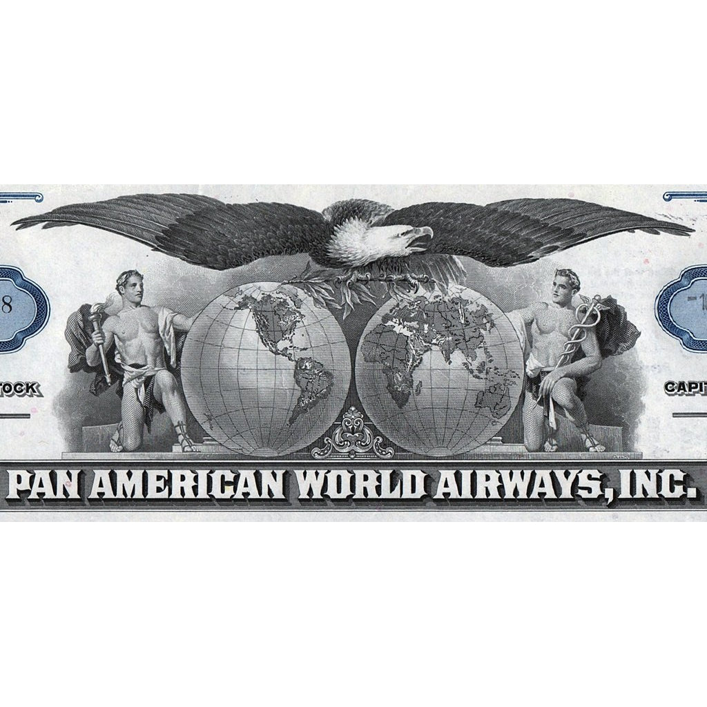 PanAm, Pan American World Airways, Inc. Stock Certificate