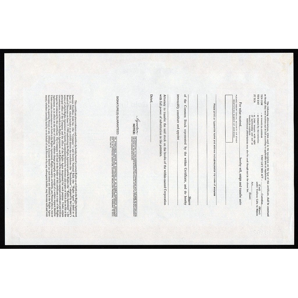 FirstMiss Gold Inc. Nevada Mining Stock Certificate