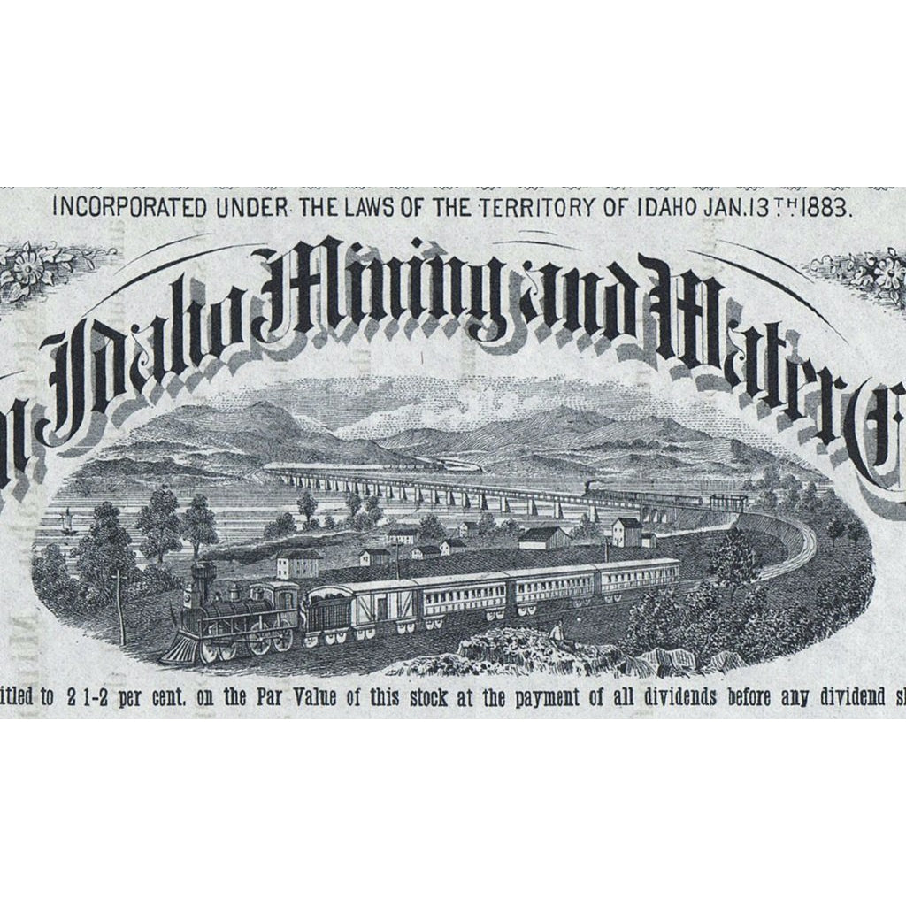Eastern Idaho Mining and Water Company Blackfoot Stock Certificate