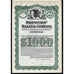 Brewers' Malting Company 1911 $1000 Gold Bond Certificate