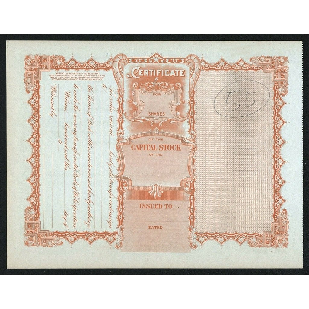 Bull Dog Motor Truck Co. South Dakota Stock Certificate