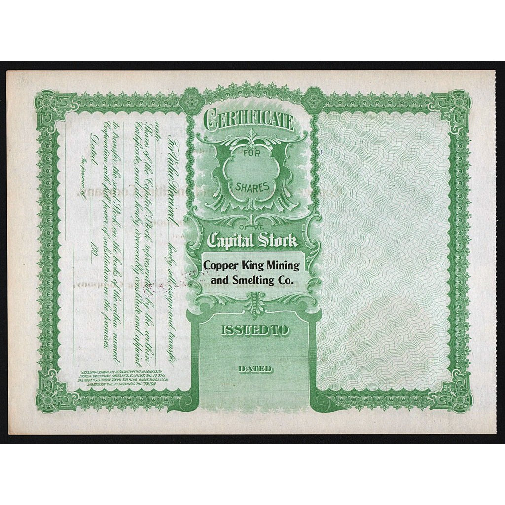 Copper King Mining and Smelting Company Mullan Idaho