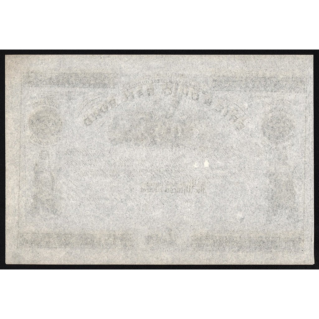 The Franklin Canal Company’s Erie & Ohio Rail Road Stock Certificate
