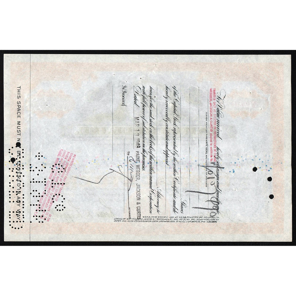 United Drug, Inc. Stock Certificate