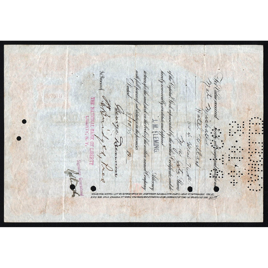 New York, Ontario and Western Railway Company Stock Certificate