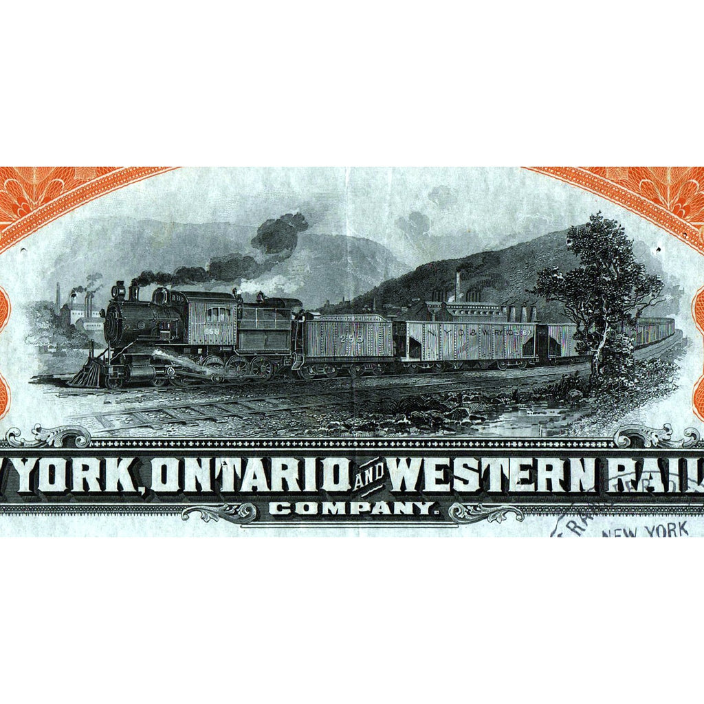 New York, Ontario and Western Railway Company Stock Certificate