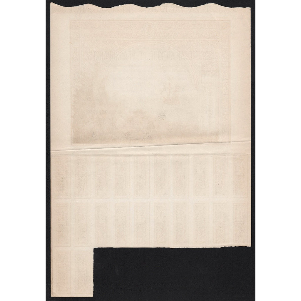 Societe Atlantique de Reassurances 1950s Morocco Stock Certificate