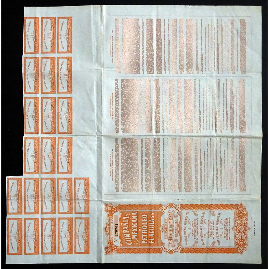 Compania Mexicana de Petroleo "El Aguila", S.A. - The Mexican Eagle Oil Company Limited