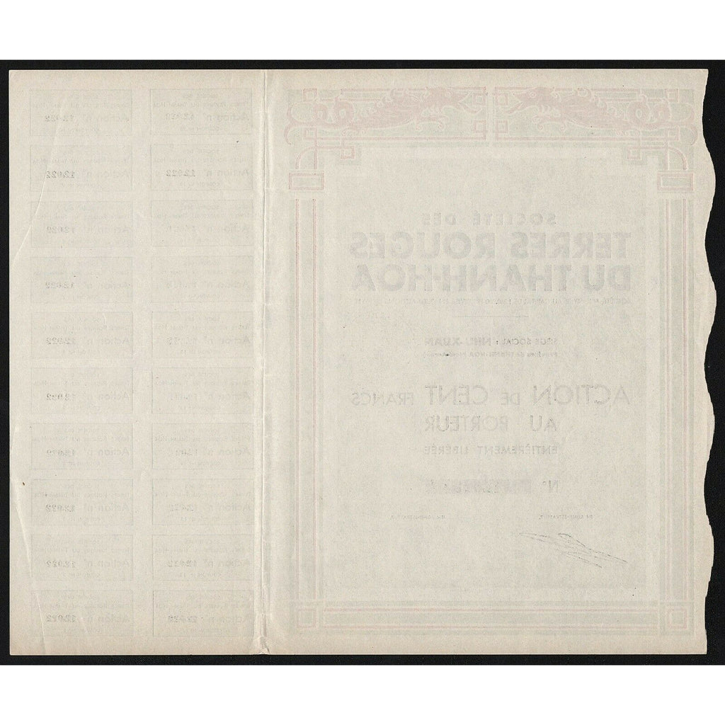 Societe des Terres Rouges Du Thanh-Hoa