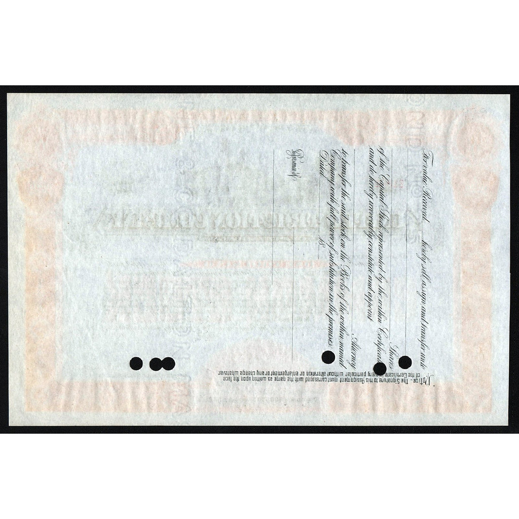 United Traction Company of Pittsburgh Stock Certificate