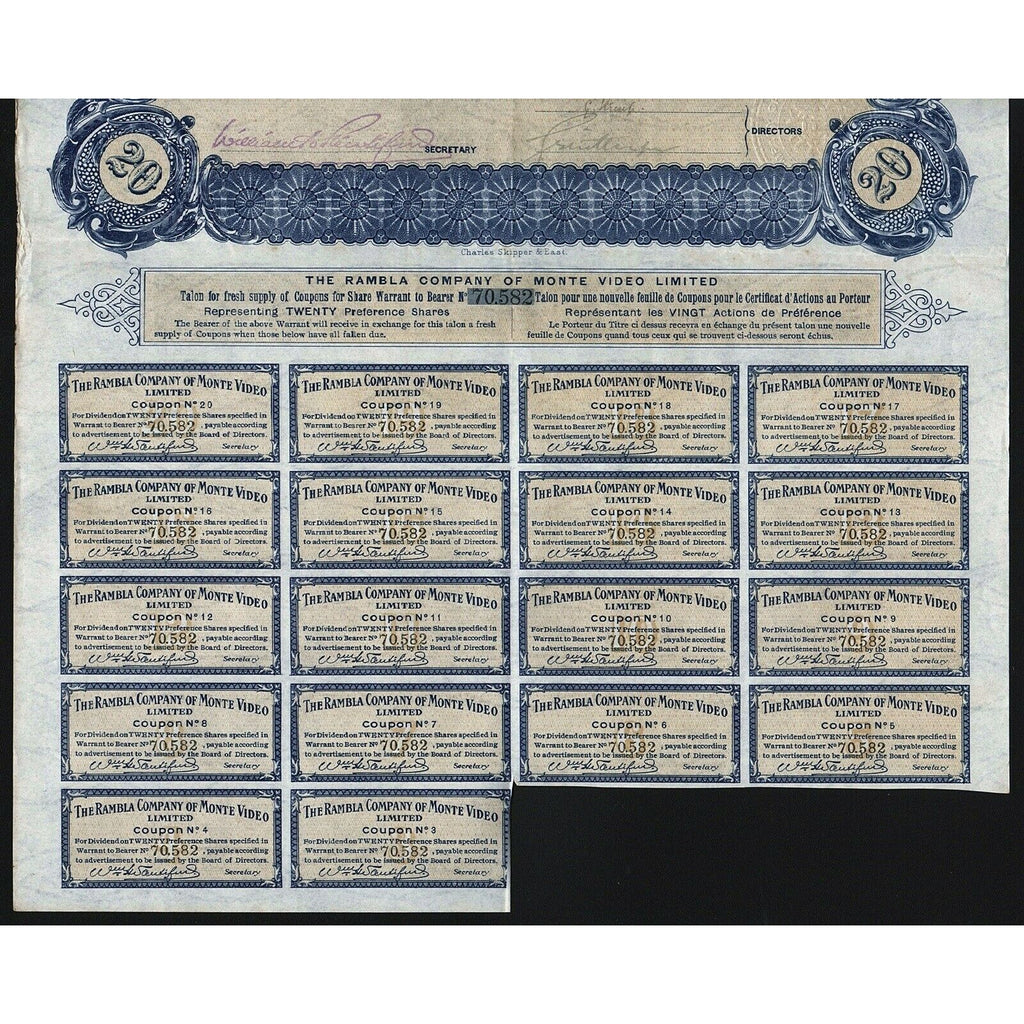 The Rambla Company of Monte Video Limited