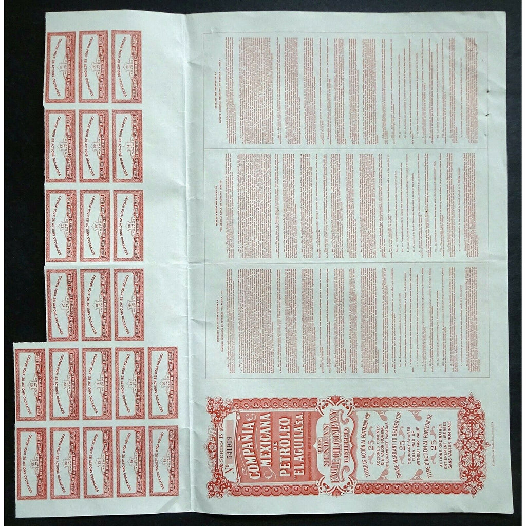 Compania Mexicana de Petroleo "El Aguila", S.A. - The Mexican Eagle Oil Company Limited