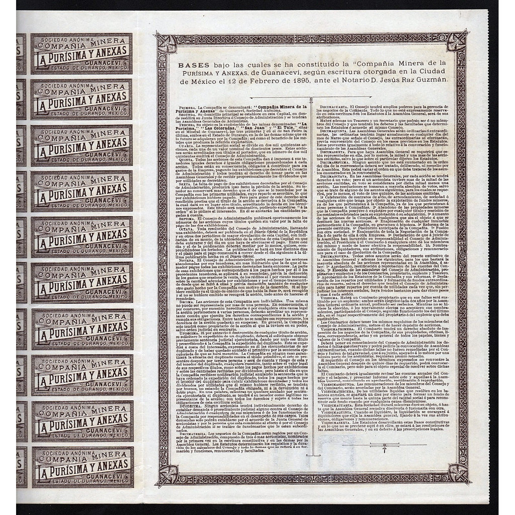 Sociedad Anonima Compania Minera La Purisima y Anexas