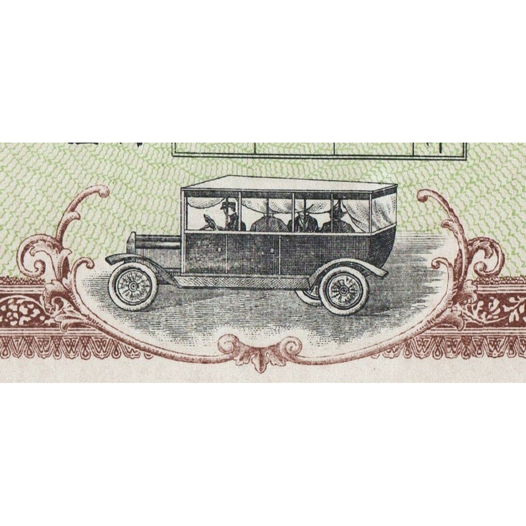 Japanese Automobile Company Japan 1920 Stock Certificate