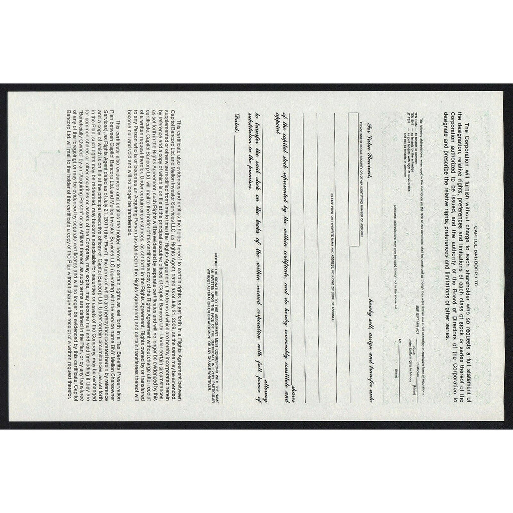 Capitol Bancorp Ltd.