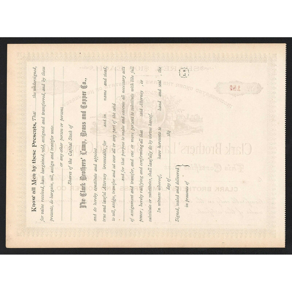 Clark Brothers' Lamp, Brass and Copper Co.