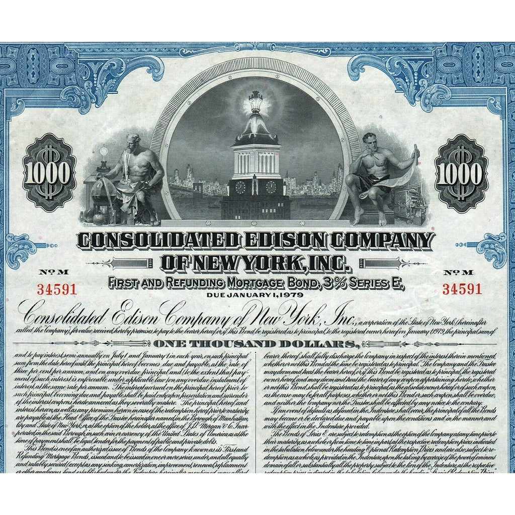 Consolidated Edison Company of New York, Inc. Bond Certificate