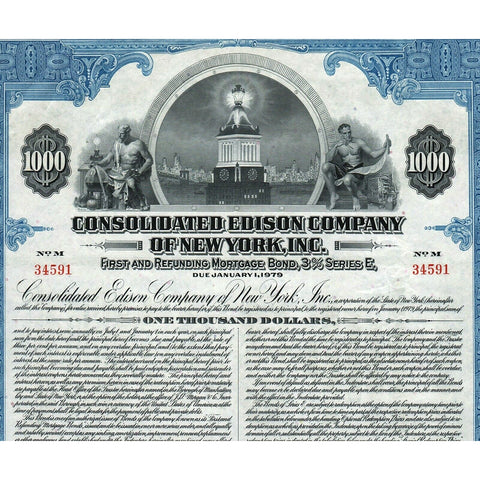 Consolidated Edison Company of New York, Inc. Bond Certificate