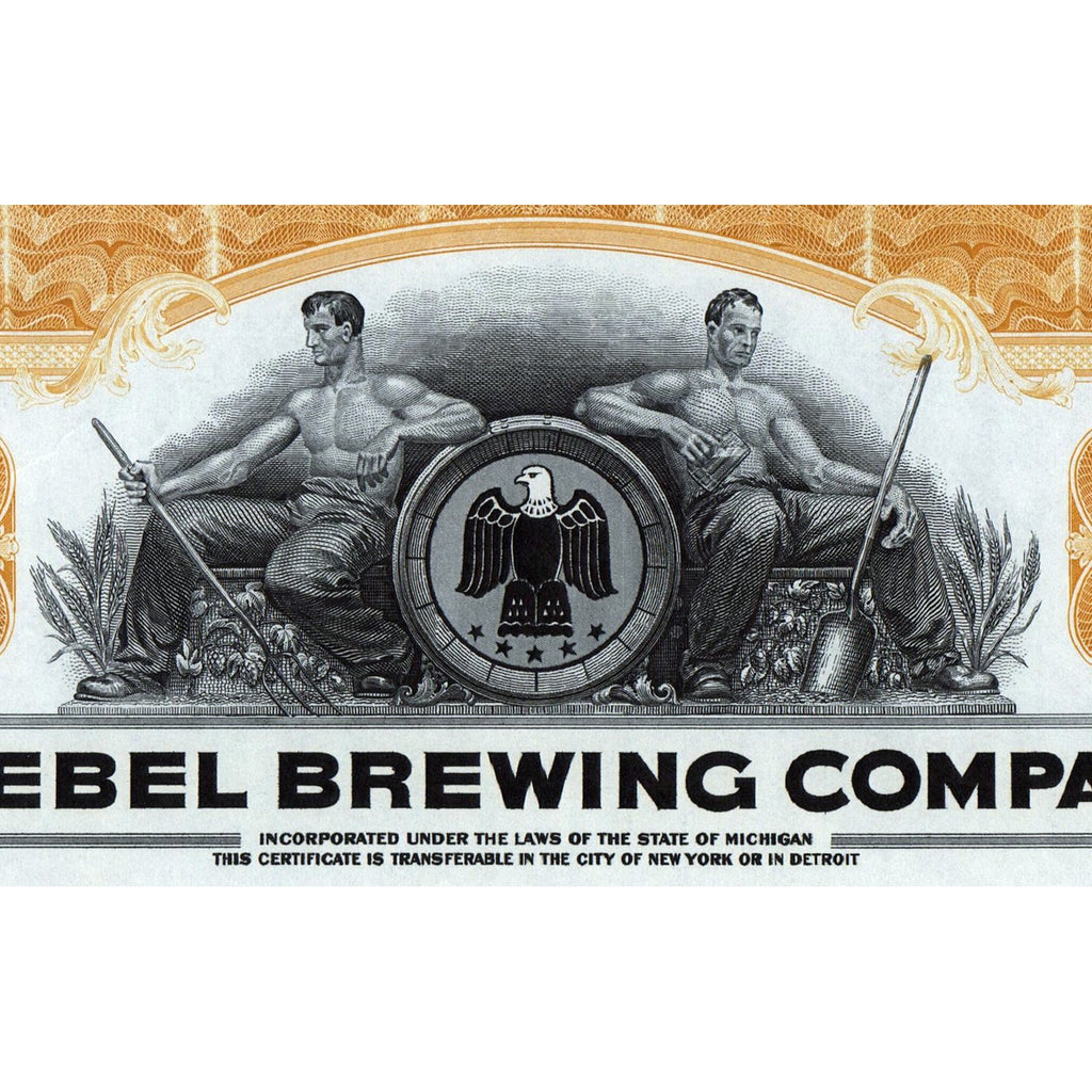 Goebel Brewing Company Beer Michigan Stock Certificate