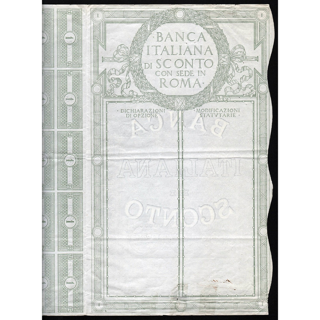 Banca Italiana di Sconto con Sede in Roma