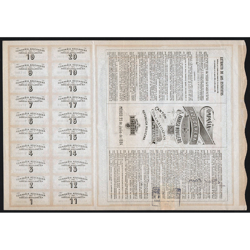 Compania Azucarera del Paraiso Novillero S.A.