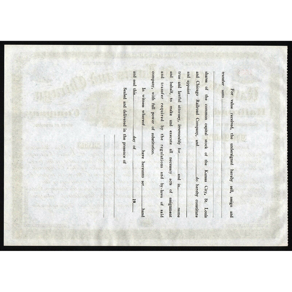 Kansas City, St. Louis and Chicago Railroad Company