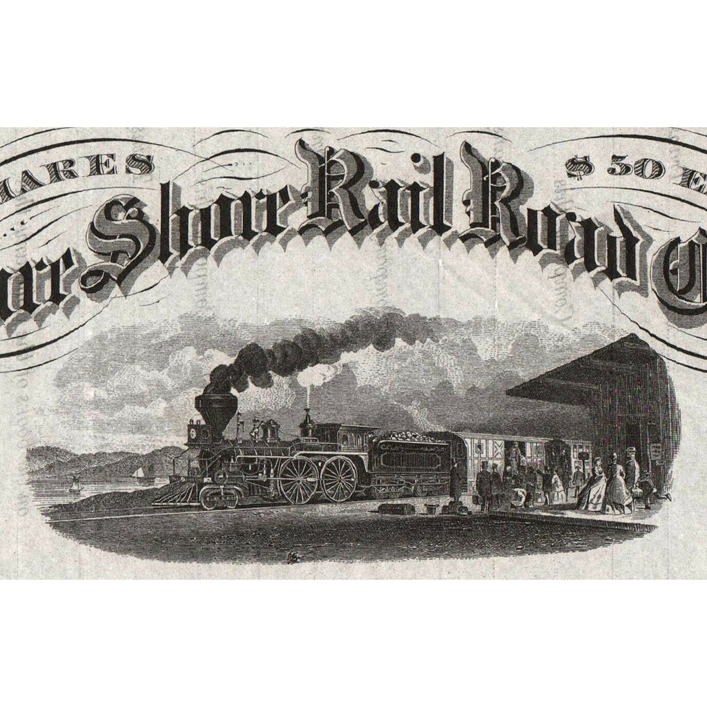Delaware Shore Rail Road Company Stock Certificate