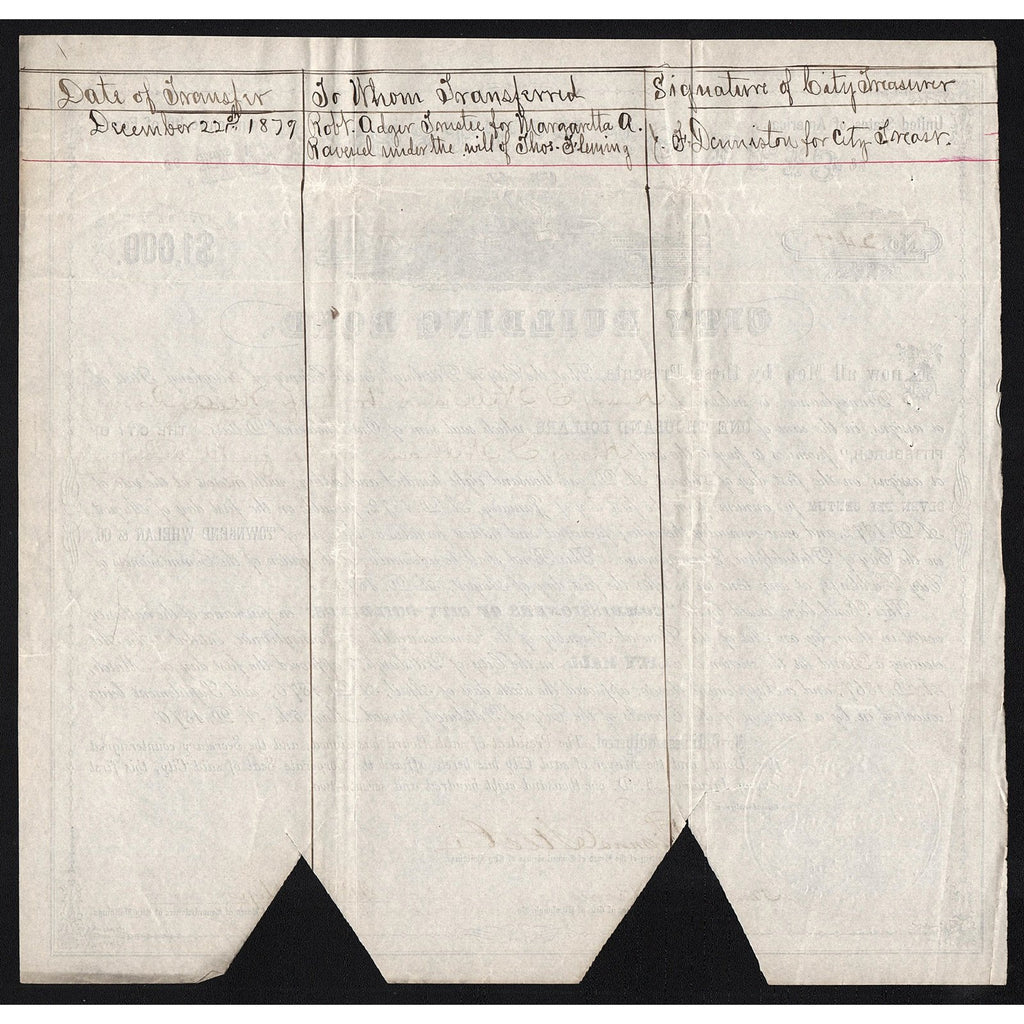 City of Pittsburgh, City Building Bond