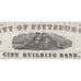 City of Pittsburgh, City Building Bond 1870 Pennsylvania Bond Certificate