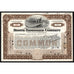 Booth Fisheries Company 1919 Fishing Stock Certificate