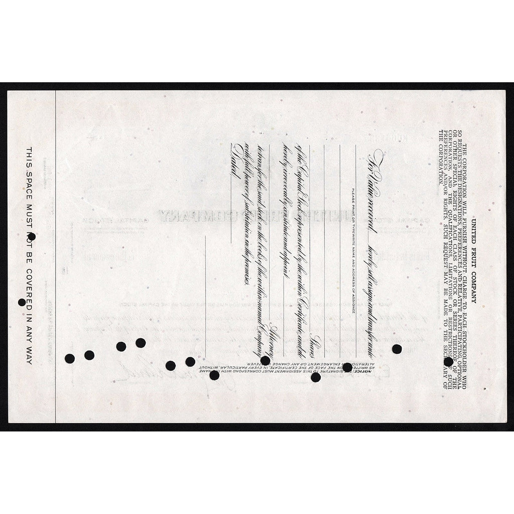 United Fruit Company (Chiquita Bananas)