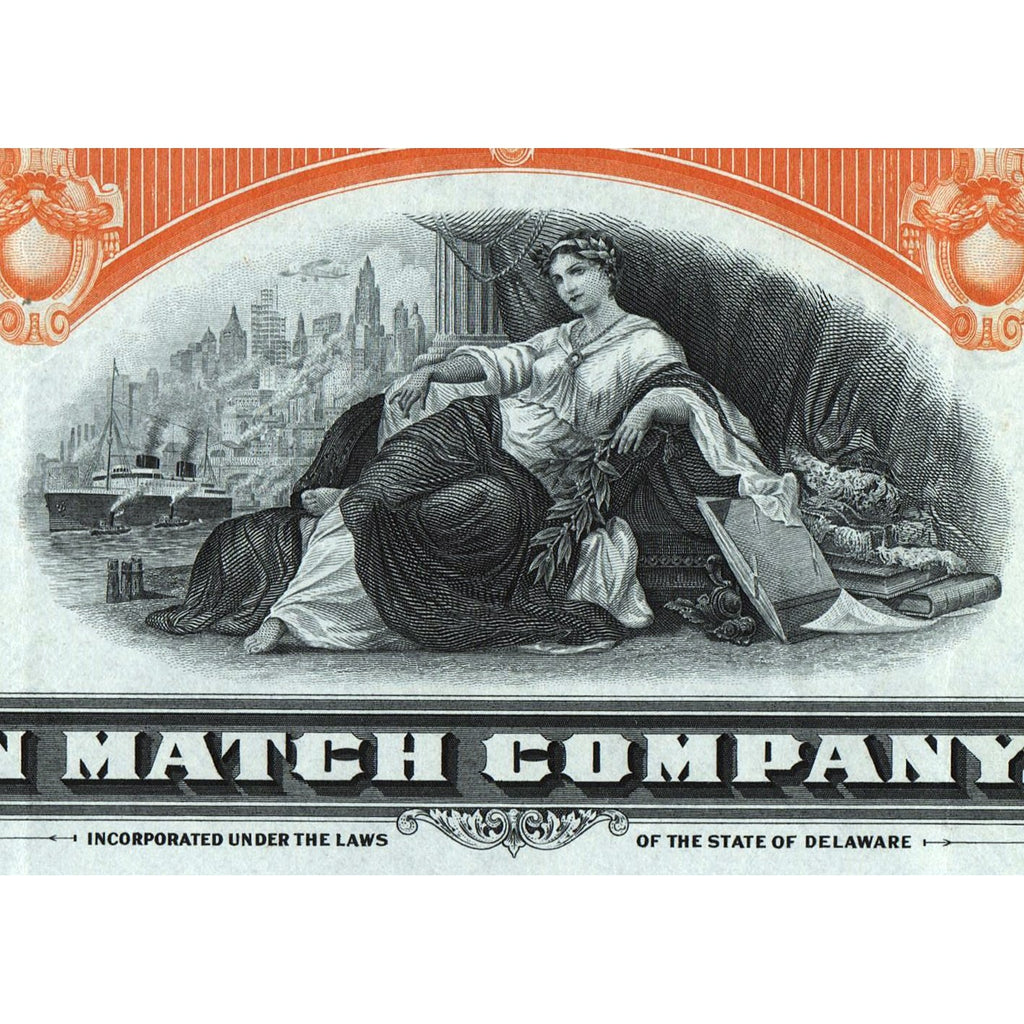 Lion Match Company, Inc. Stock Certificate