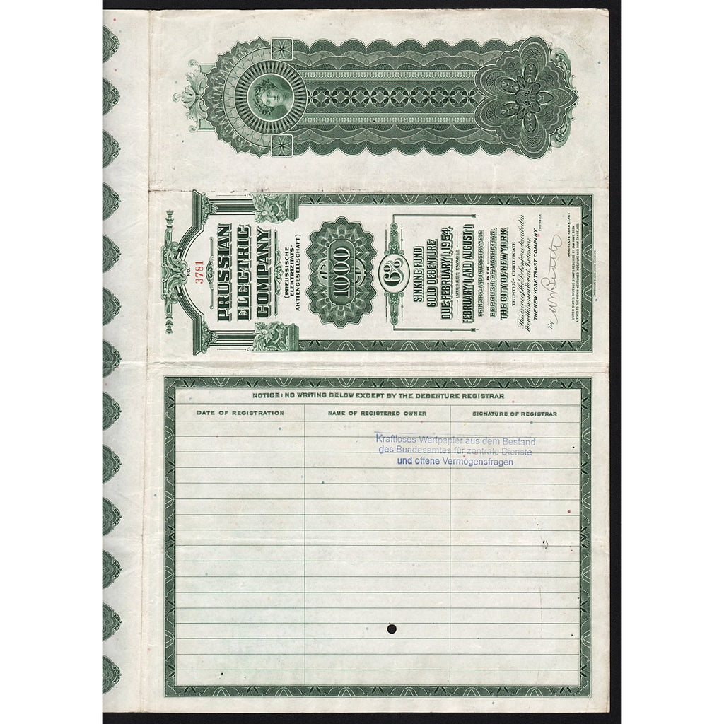 Prussian Electric Company / Preussische Elektrizitäts-Aktiengesellschaft