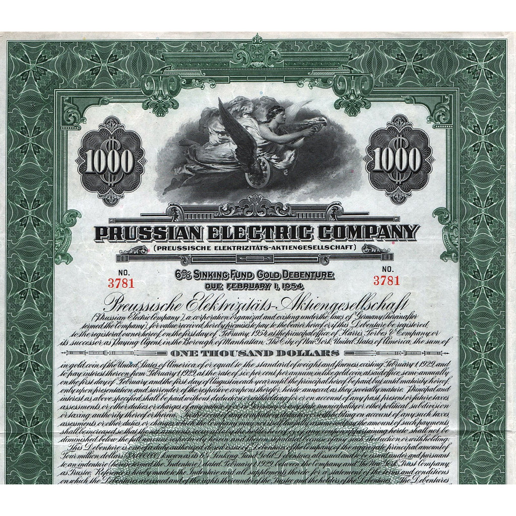 Prussian Electric Company Preussische Elektrizitäts-Aktiengesellschaft