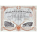 Etablissement Rolland & Em. Pilain 1911 Tours France Stock Certificate Automobiles