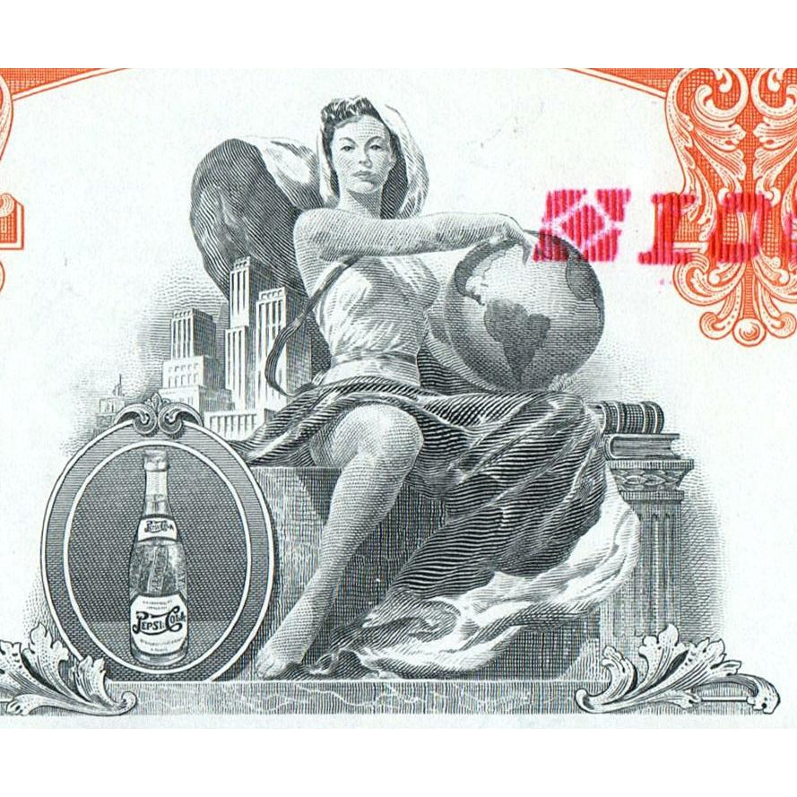 Pepsi-Cola United Bottlers, Inc. Pepsi New York Stock Certificate