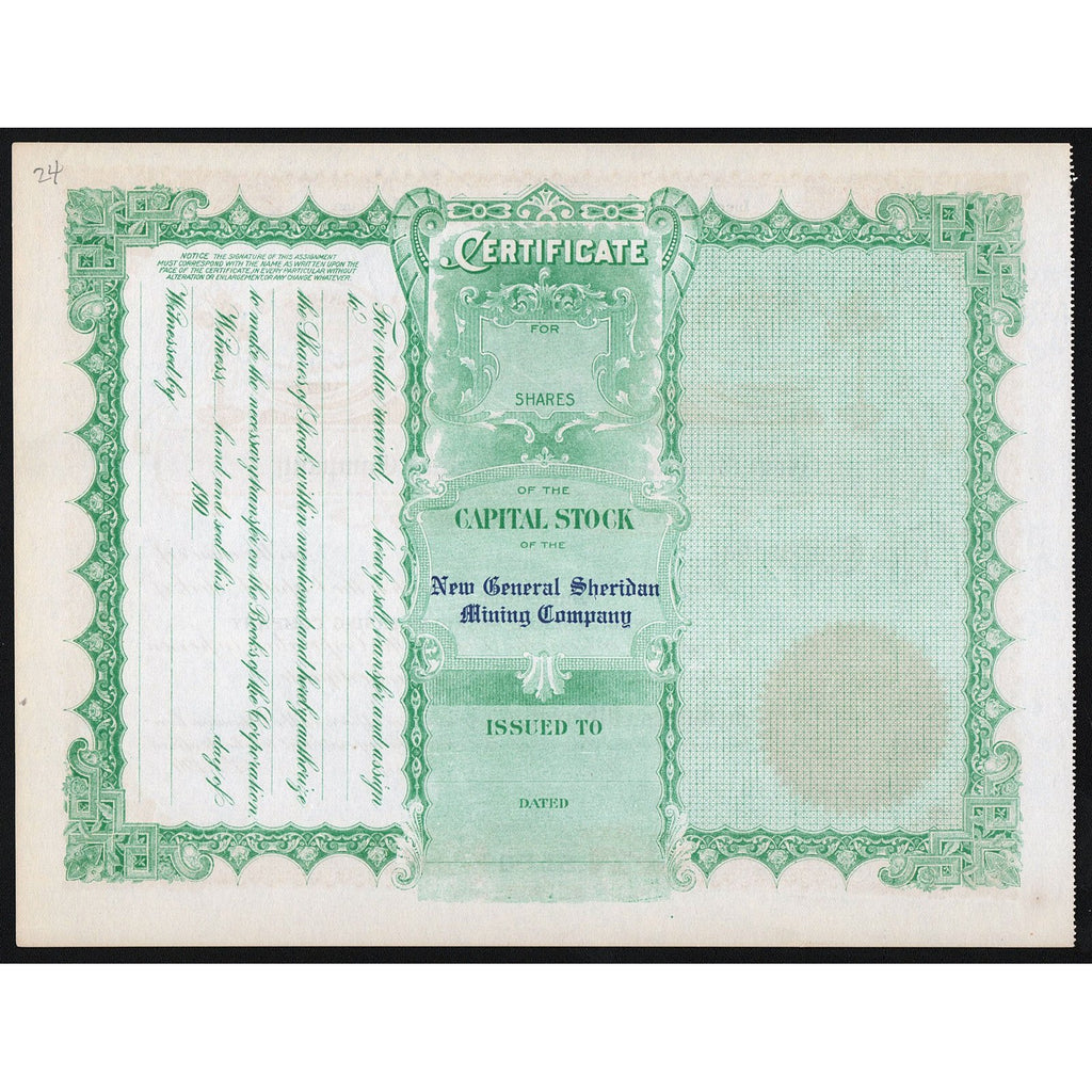 New General Sheridan Mining Company