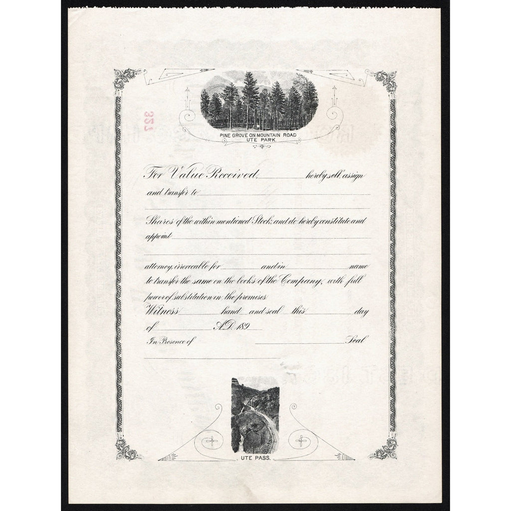 The Ute Pass Land and Water Company