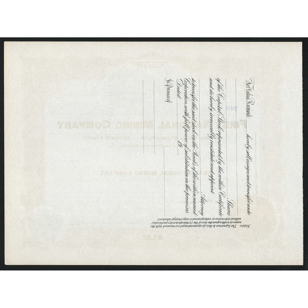 First National Mining Company