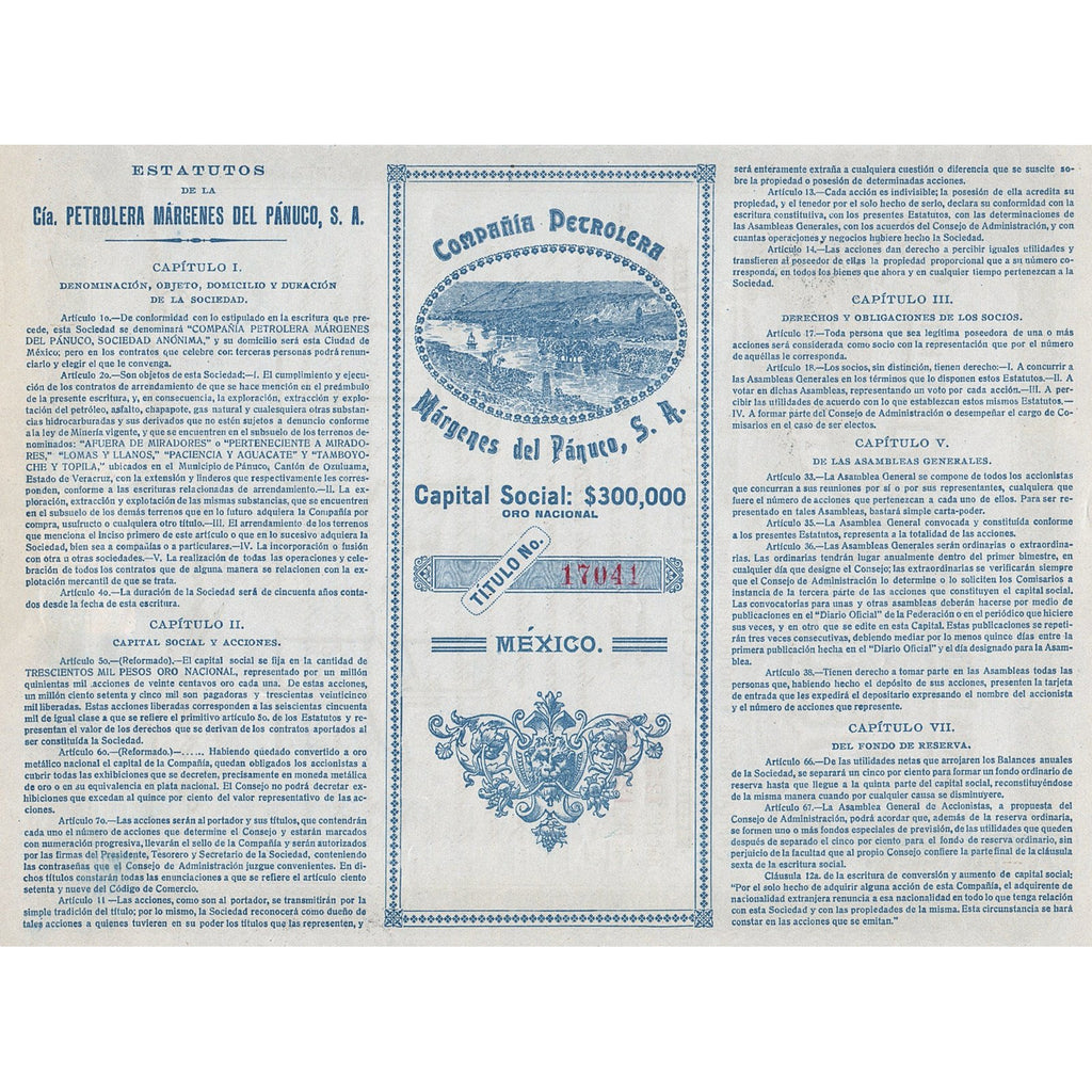 Compania Petrolera Margenes del Panuco S.A.