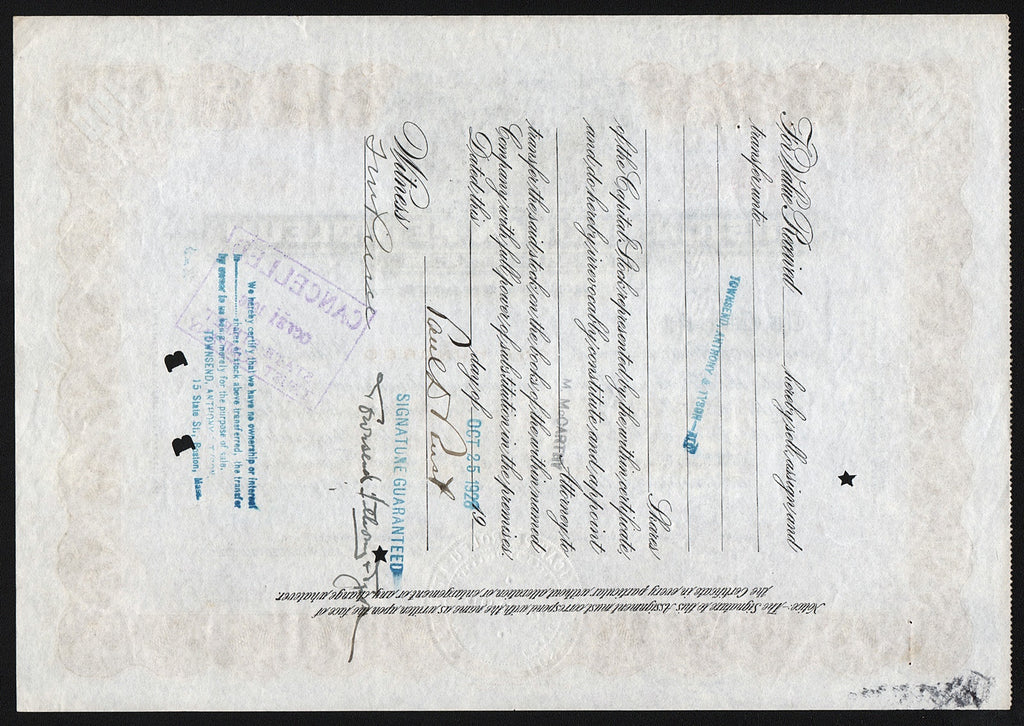 Unincorporated Boston Mexican Petroleum Trustees