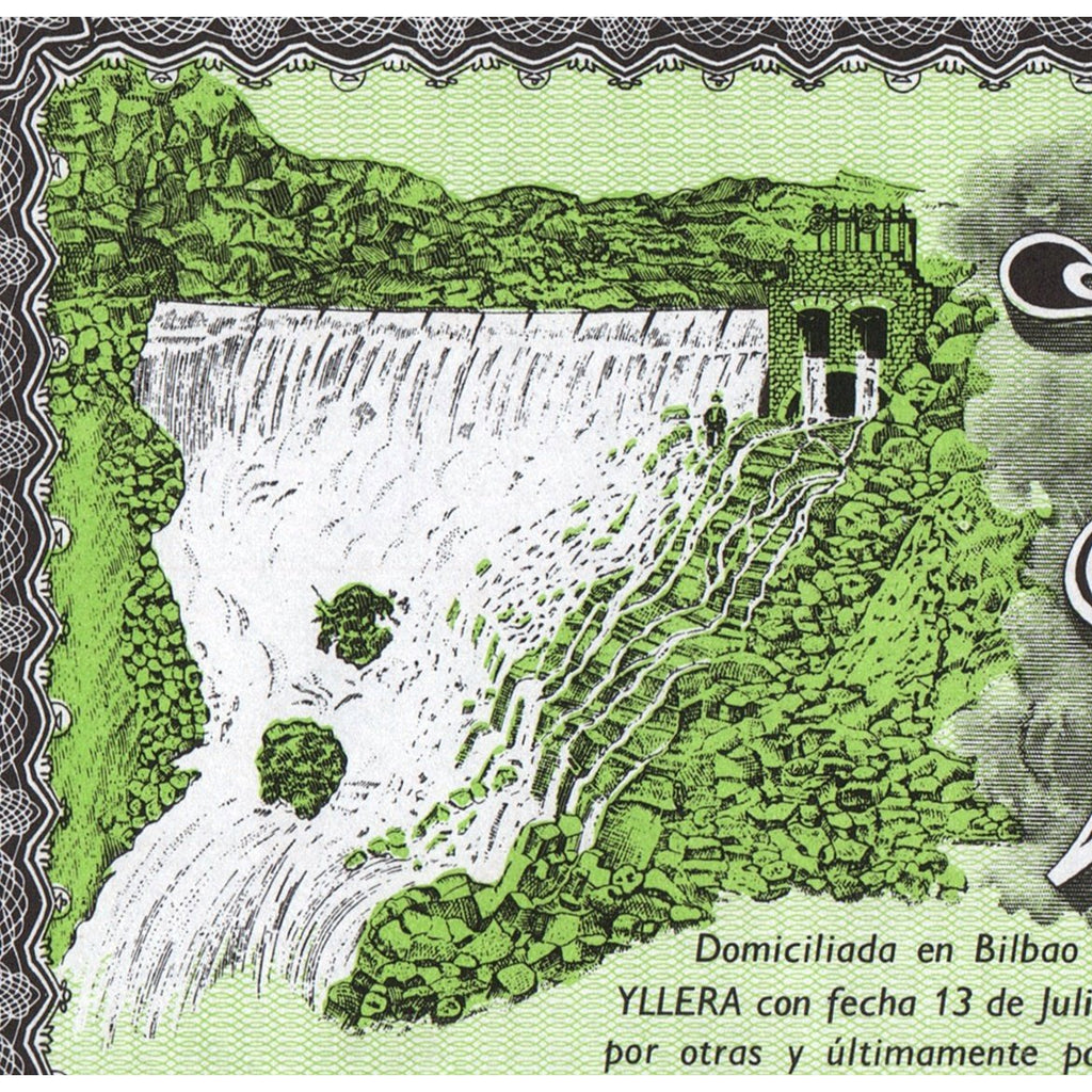 Electra de Viesgo Bilbao Spain 1972 Stock Certificate