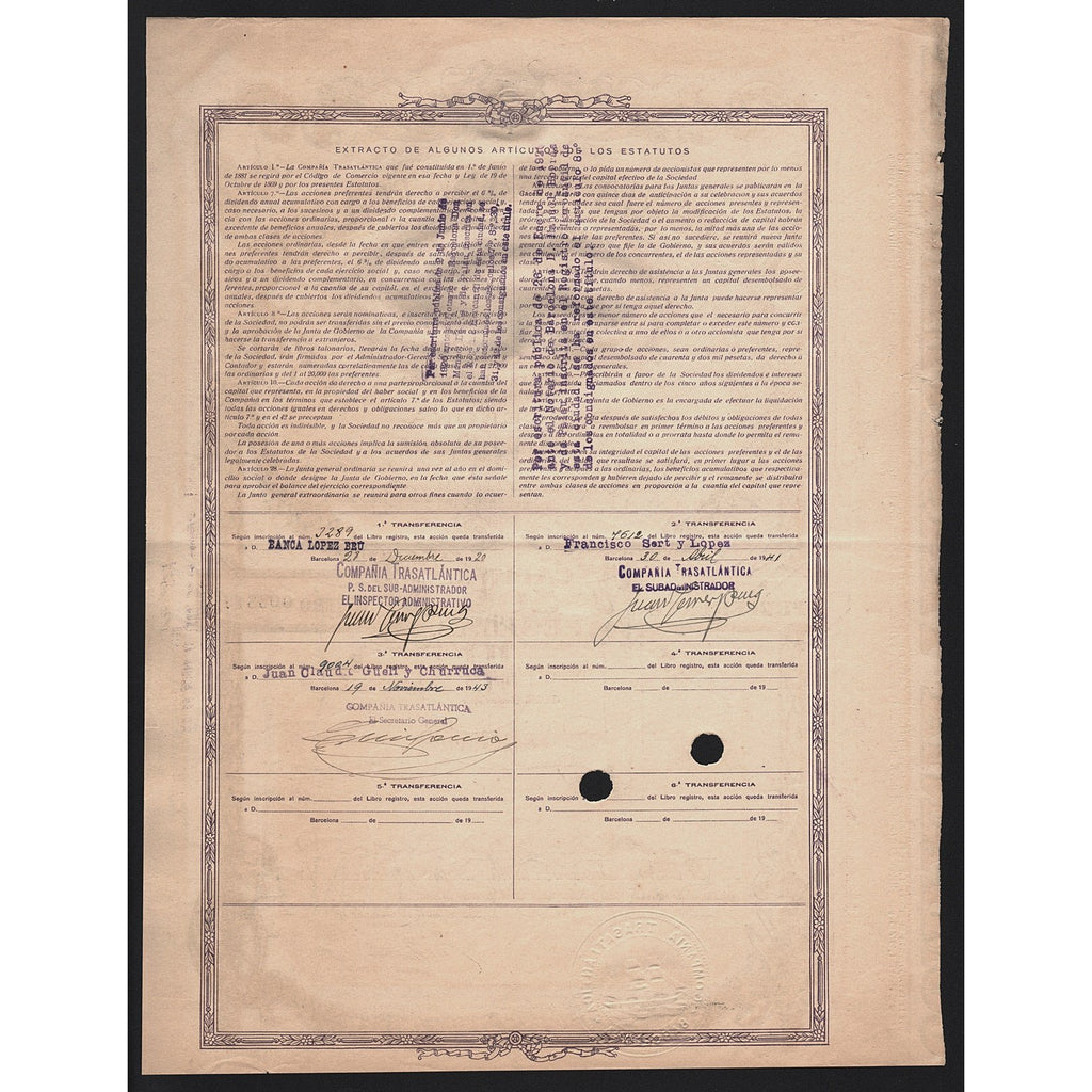 Compania Transatlantica Sociedad Anonima