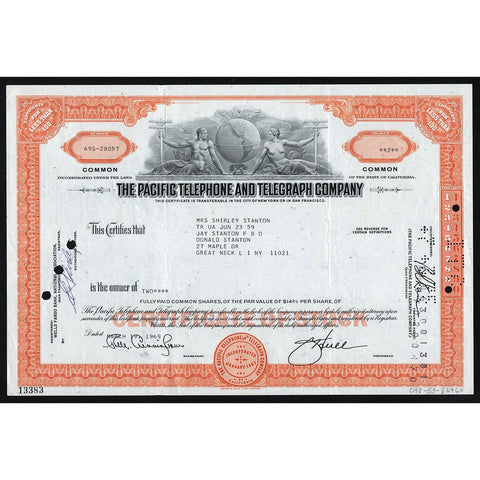 The Pacific Telephone and Telegraph Company California