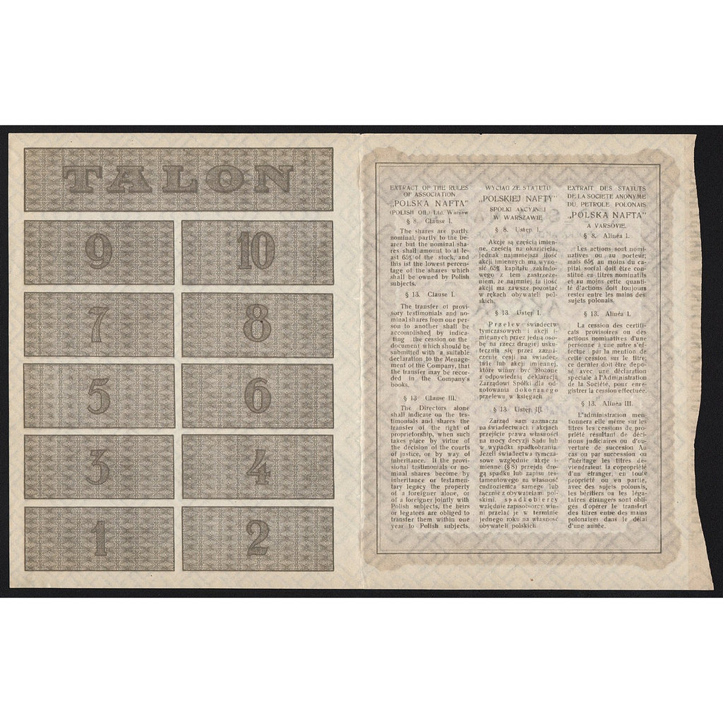 Polska Nafta (Polish Oil) Ltd. Warsaw