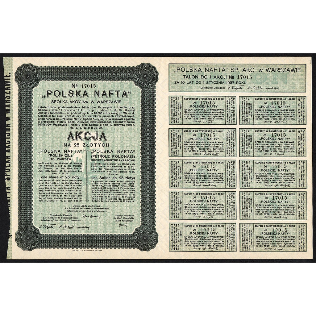 Polska Nafta (Polish Oil) Ltd. Warsaw Poland